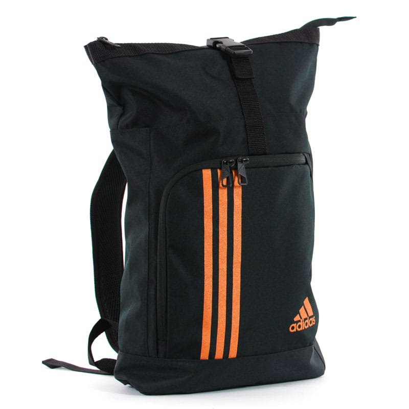 Adidas sporttas en rugzak | zwart met oranje logo - ADIACC041-ZO