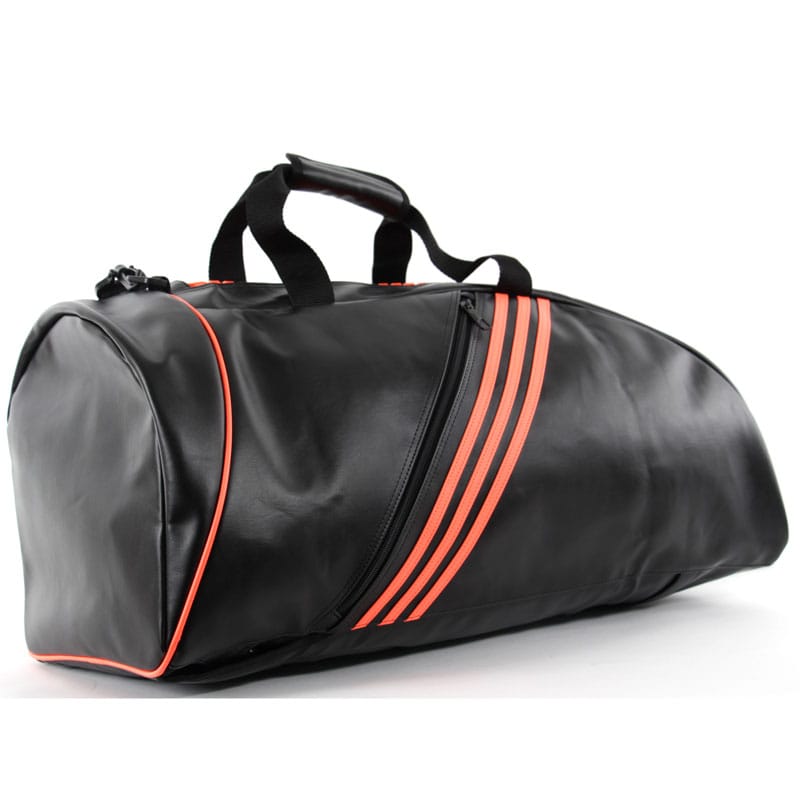 Adidas sporttas en rugzak | PU-leer | zwart met oranje logo - ADIACC051-ZO