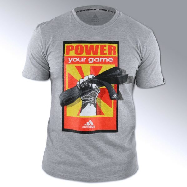 Adidas budo T-shirt 'Power your game' | grijs