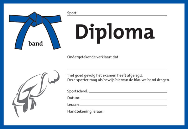 Diploma Blauw