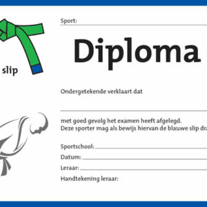 Diploma Groen/Blauw