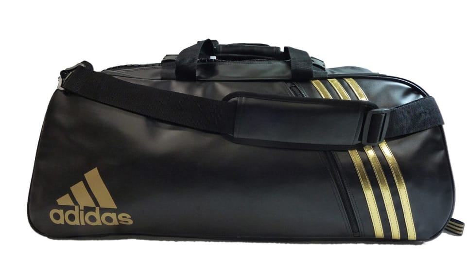 Adidas sporttas en rugzak Judo | PU-leer | zwart goud - ADIACC051JU