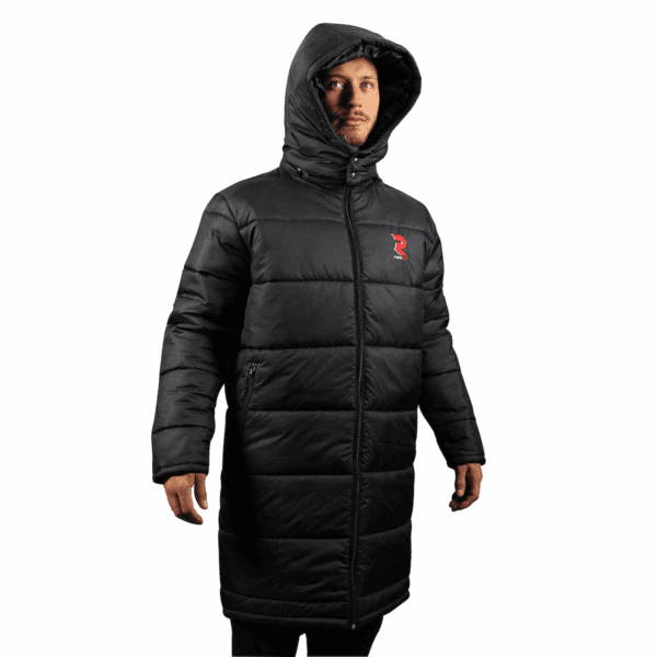 Parka Fightart | 3D-logo print | zwart | maat S - XL
