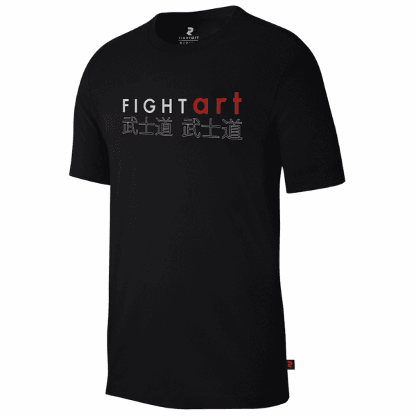 T-shirt Bushido Fightart | zwart | maat XS-XXL (unisex)
