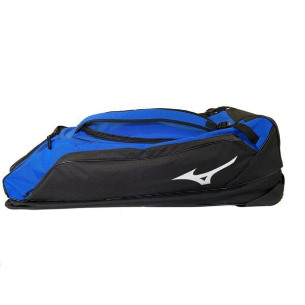 Mizuno wheelbag rugzaktrolley | 85 liter | blauw-zwart