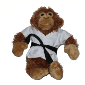 Knuffel Orang Oetan in Gi met zwarte Band