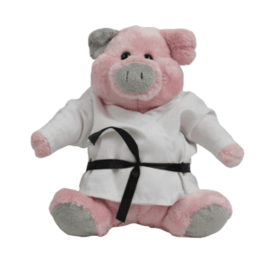 Knuffel Varken Trine in Gi zwarte band