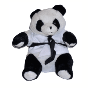Knuffel Panda in Gi met zwarte Band