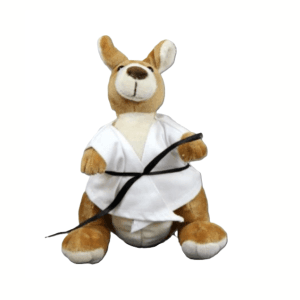 Knuffel Kangoeroe in Gi met zwarte Band