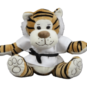 Knuffel Tijger in Gi met zwarte Band