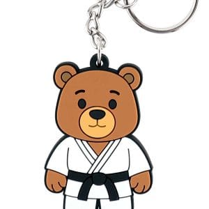 Sleutelhanger Rubber Martial Arts Beer in gi